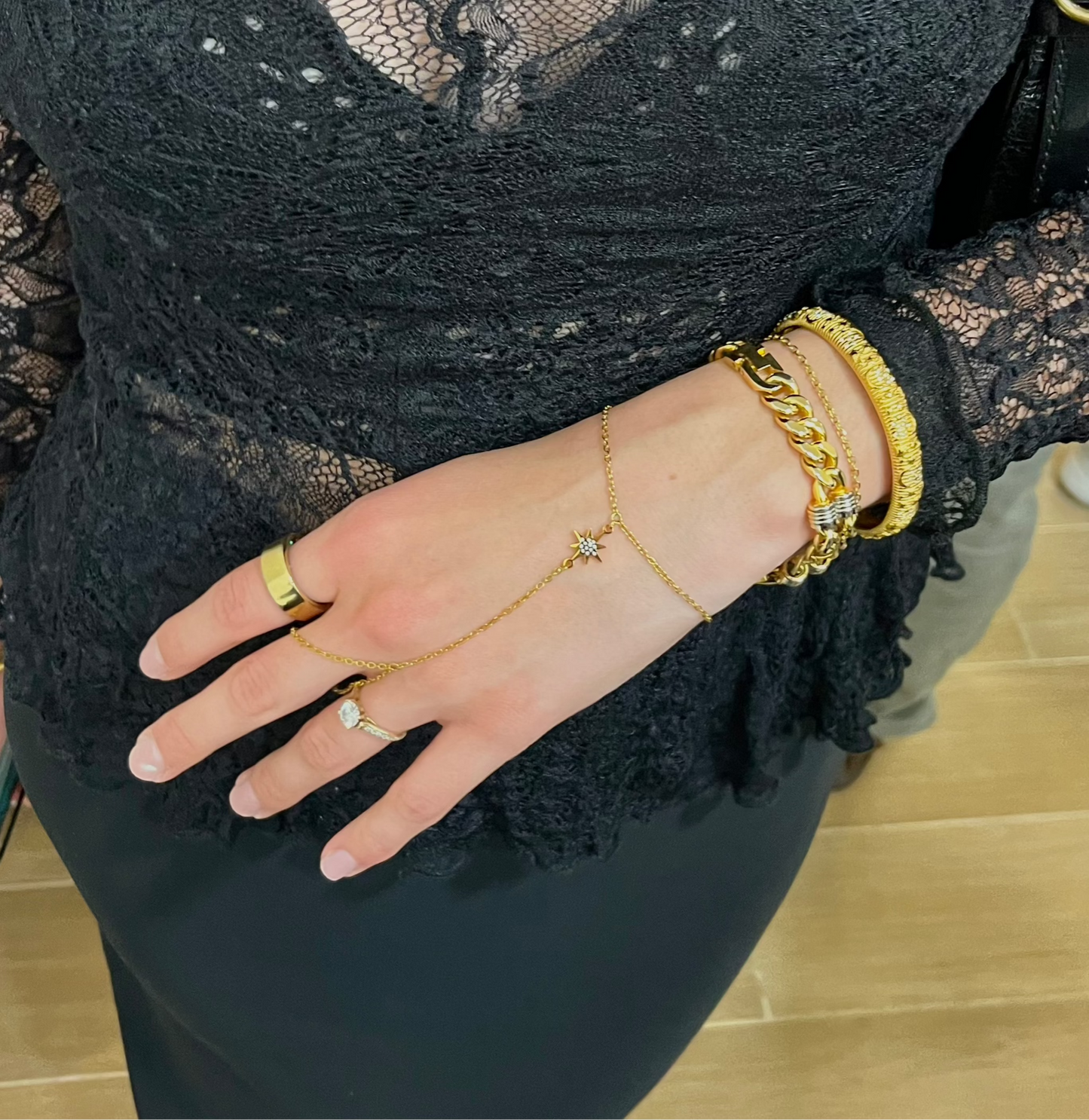 Solar Kiss Hand Chain